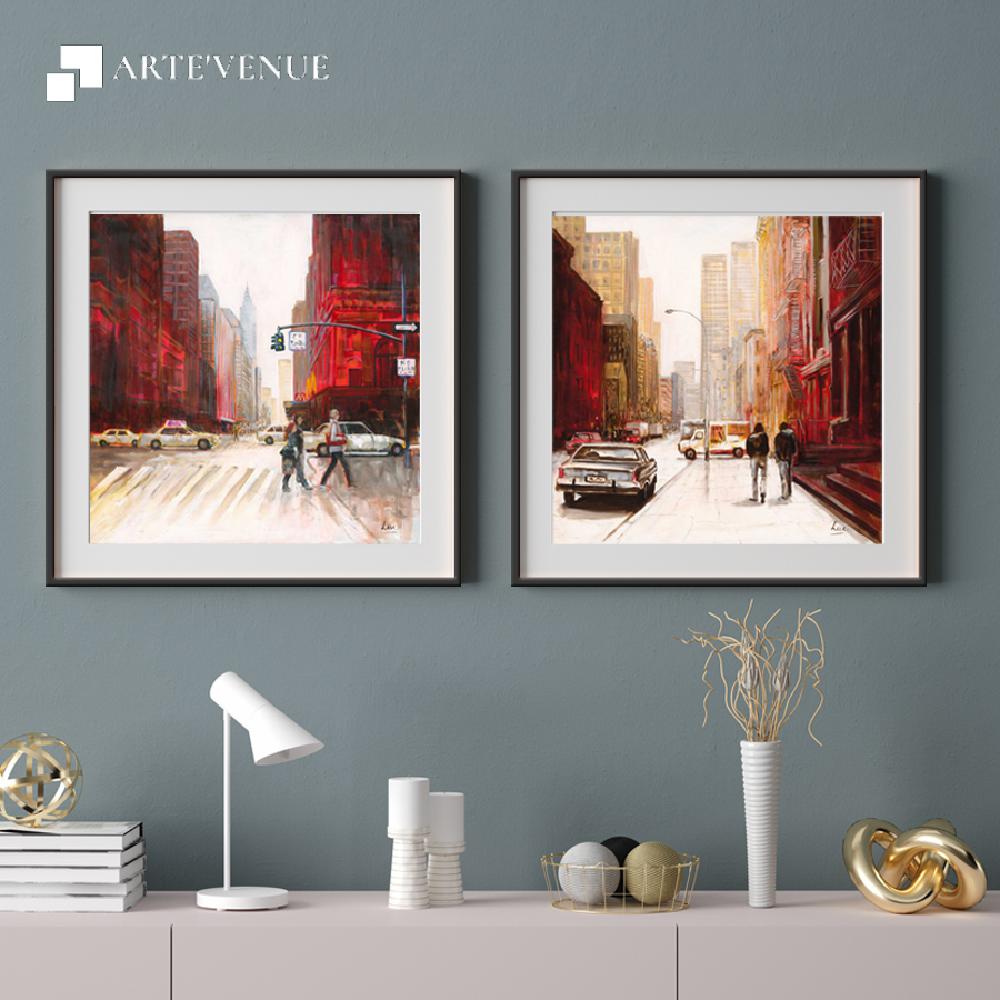 Set of wall art paintings full view