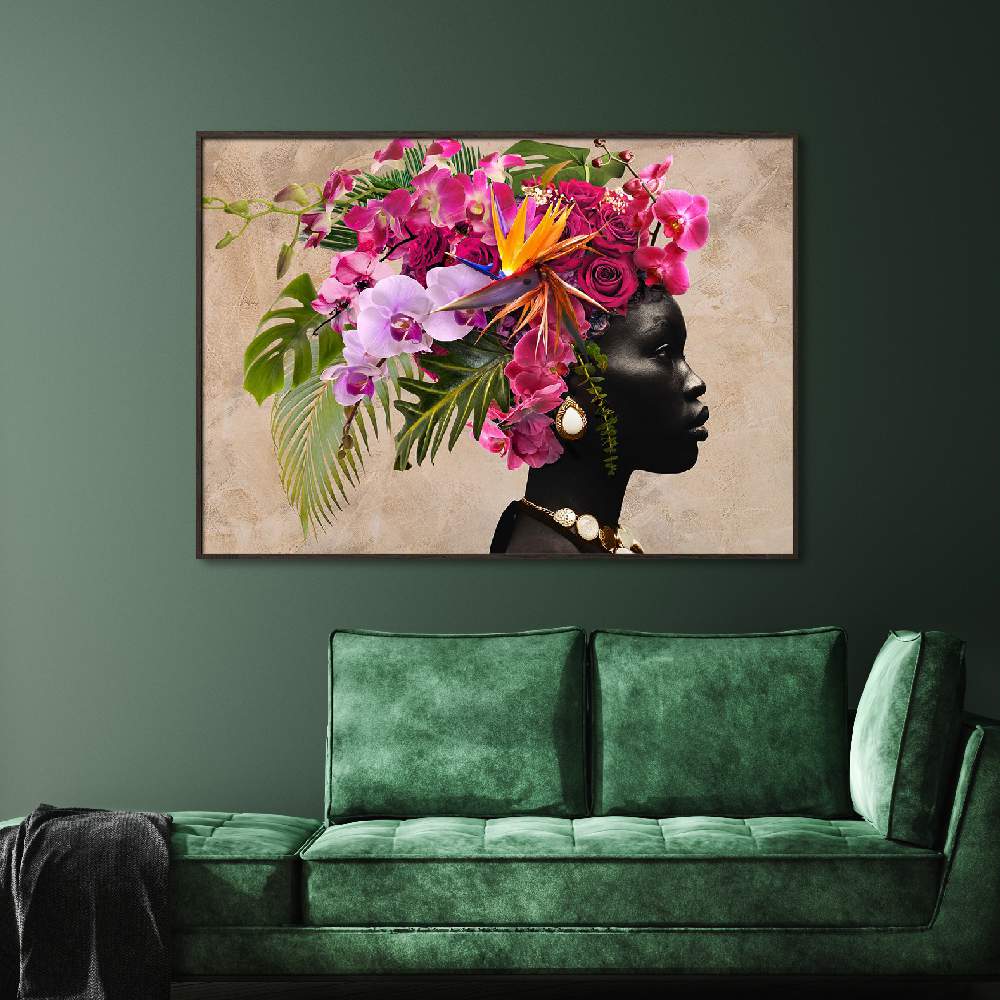 Set of wall art paintings full view