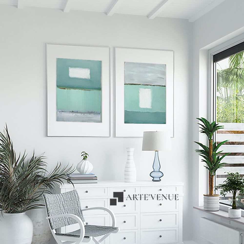 Set of wall art paintings full view