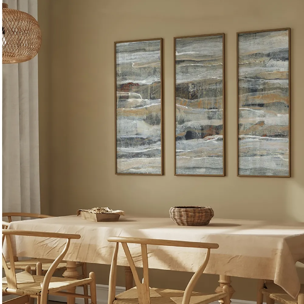 Set of wall art painting,Spring Stream 