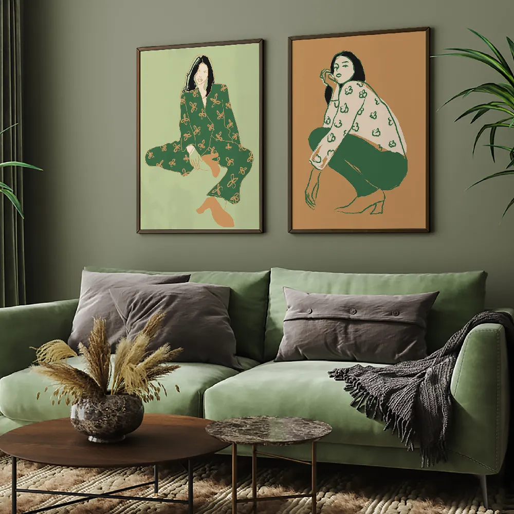 Set of wall art painting,Sit Back 