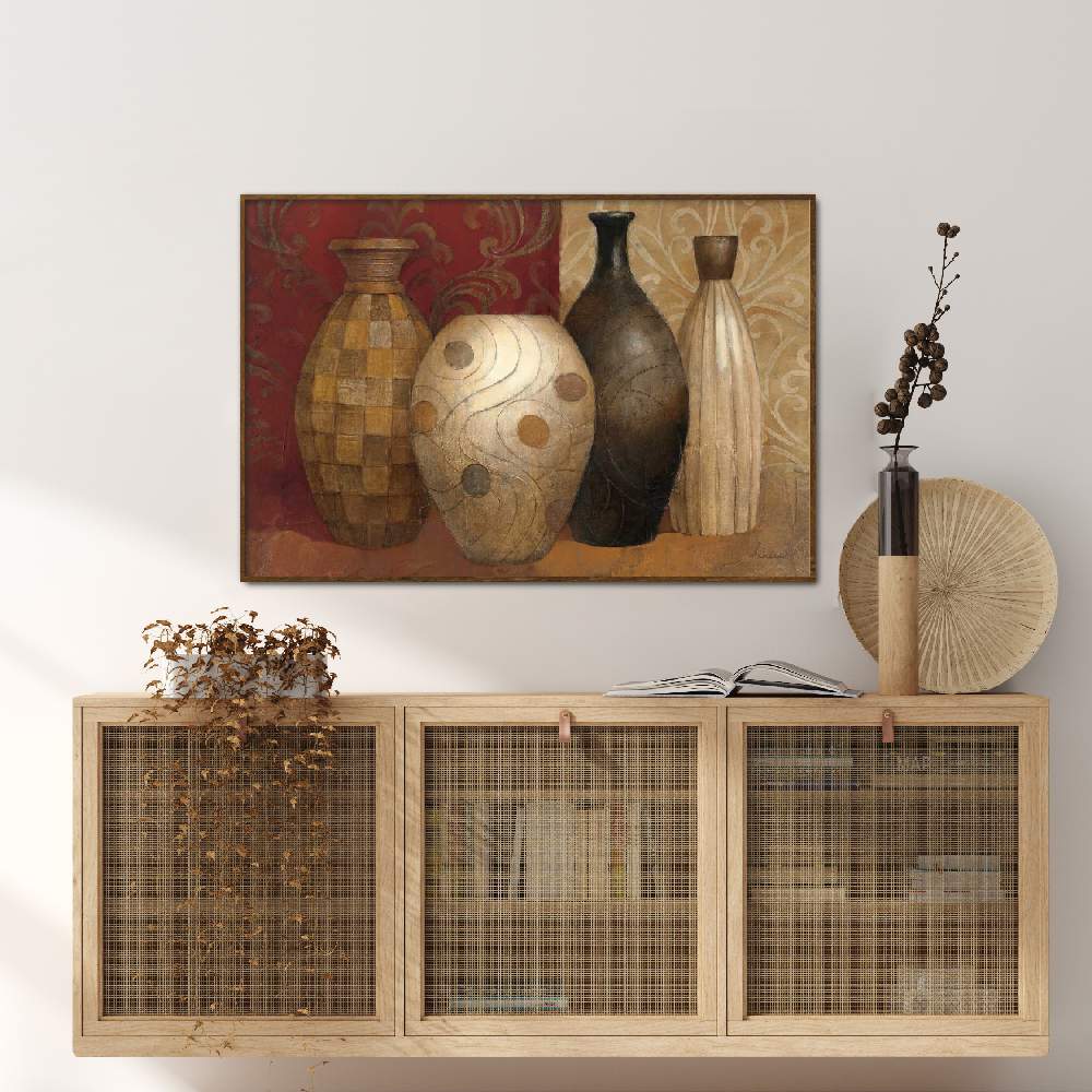 Set of wall art paintings full view