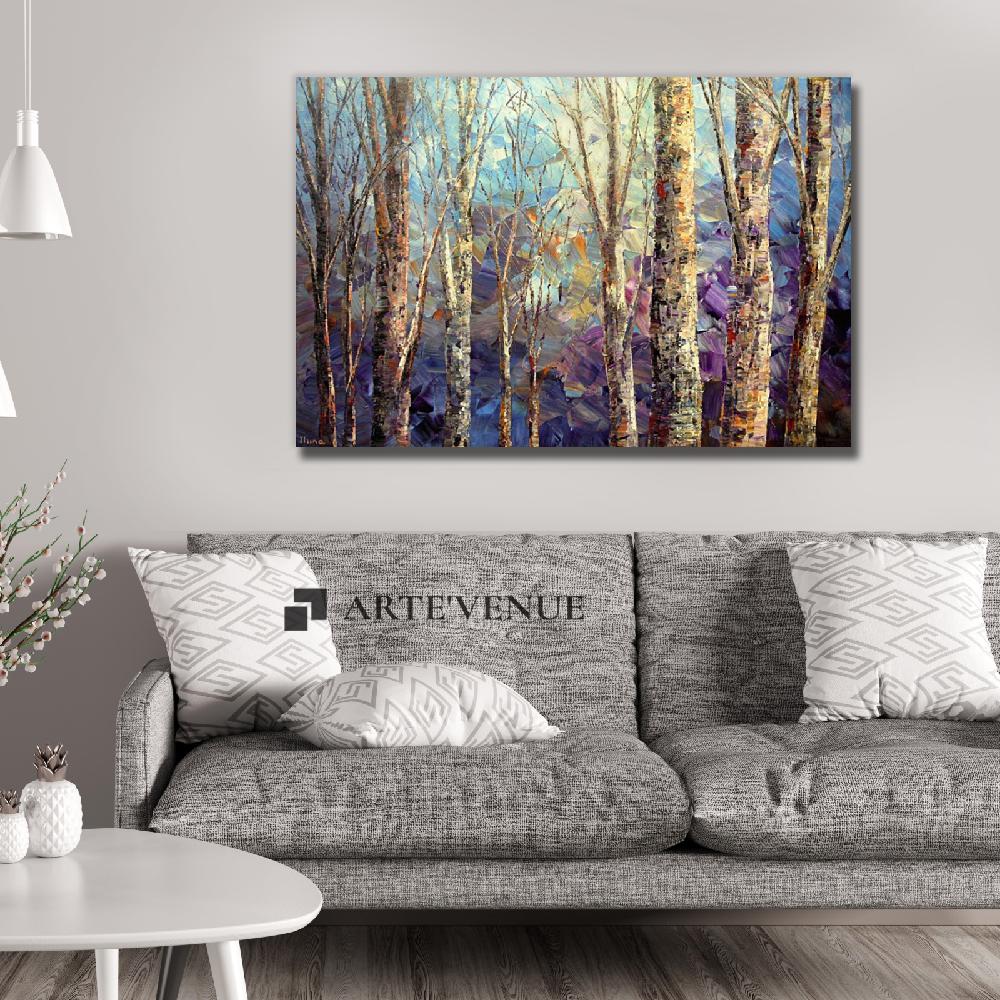 Set of wall art paintings full view