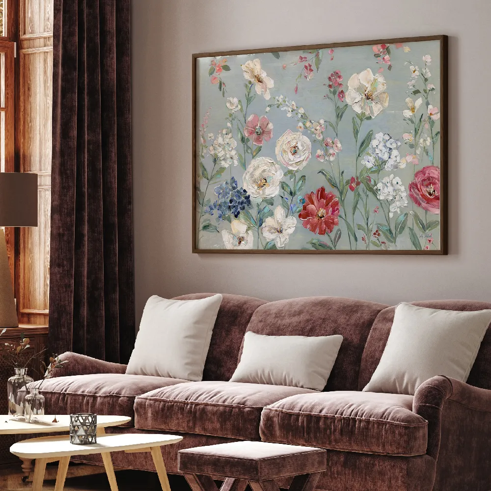 Set of wall art paintings full view