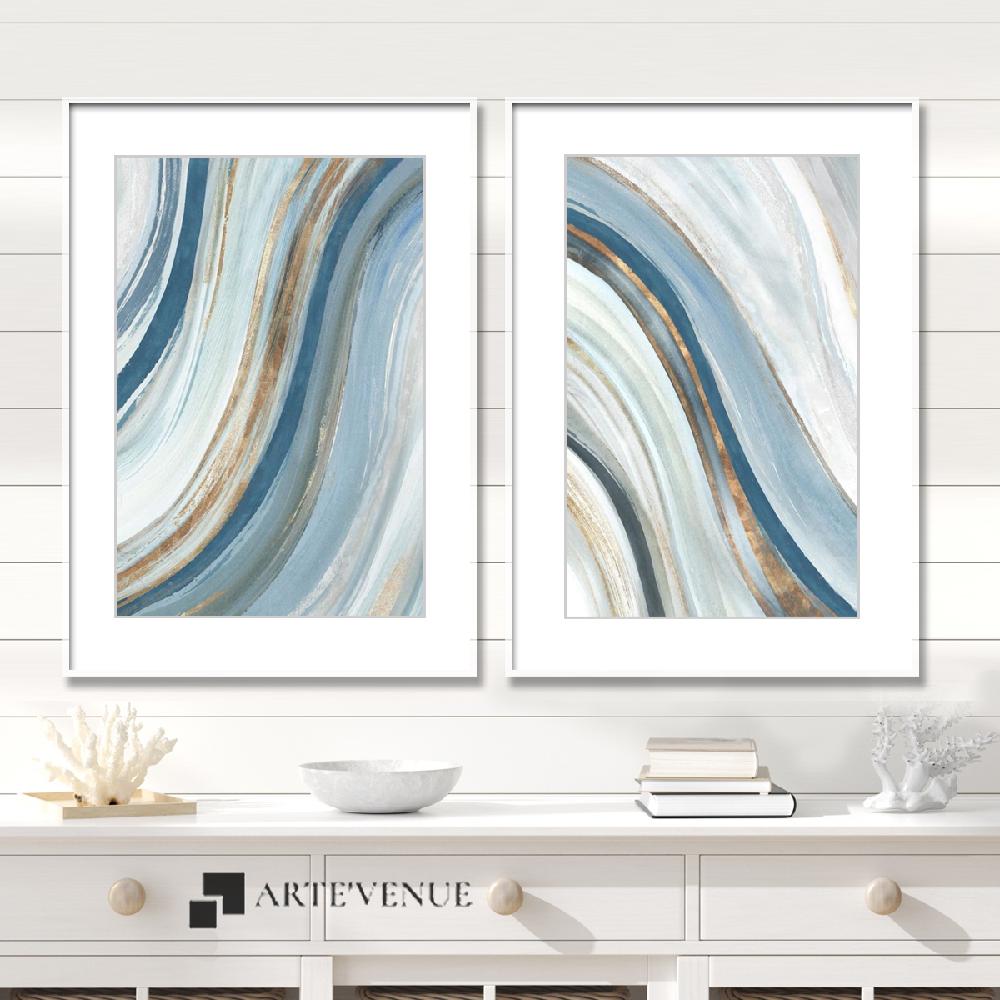 Set of wall art paintings full view