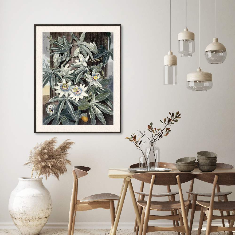 Set of wall art painting,Passion Flowers