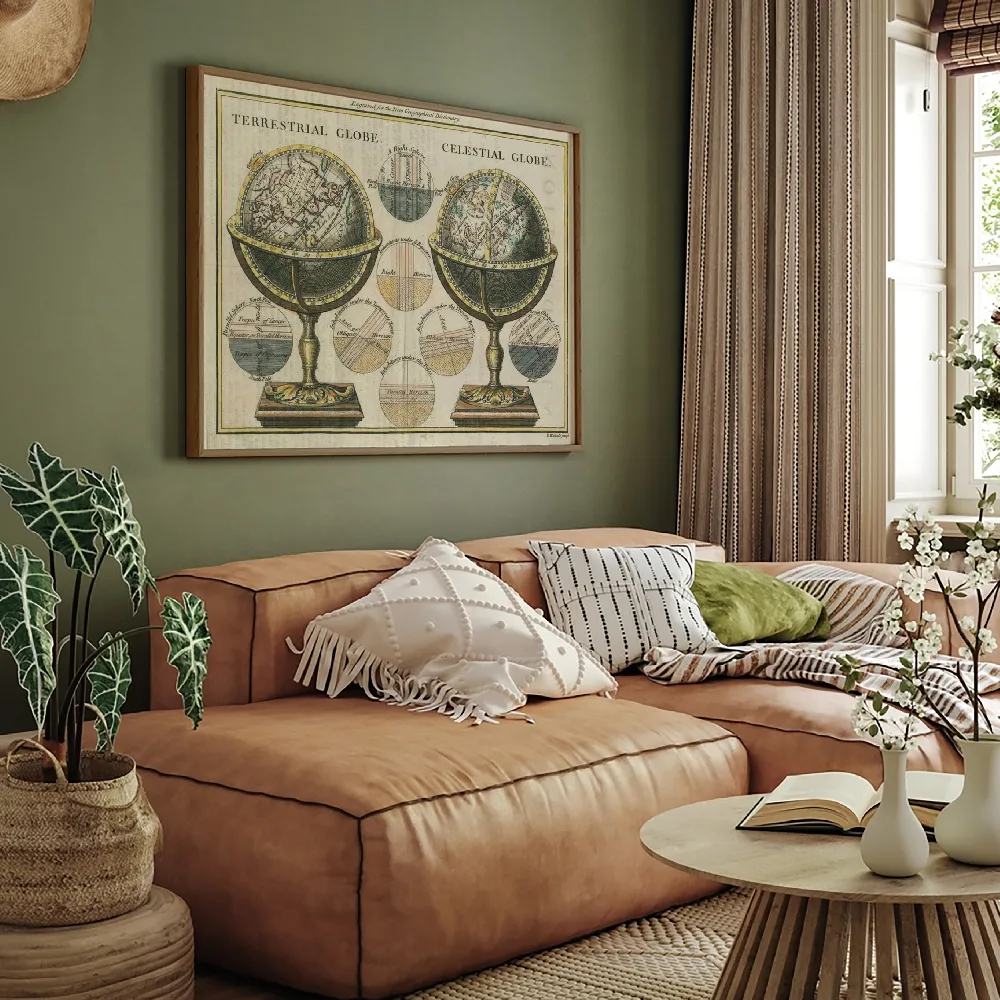 Set of wall art paintings full view