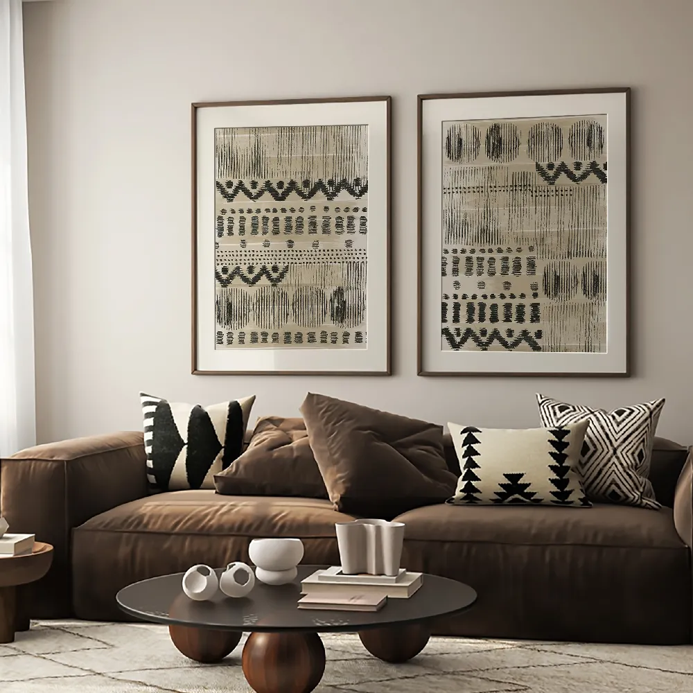 Set of wall art painting,Wool and Silk