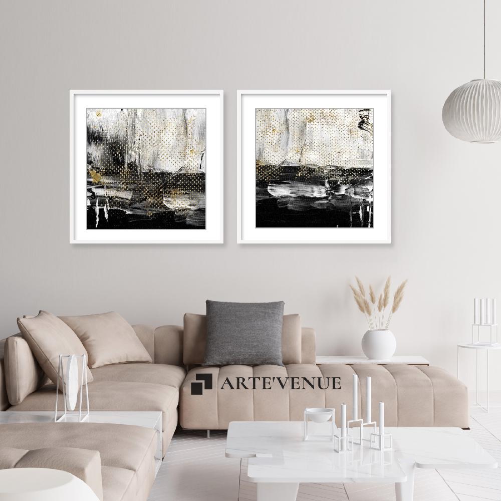 Set of wall art paintings full view