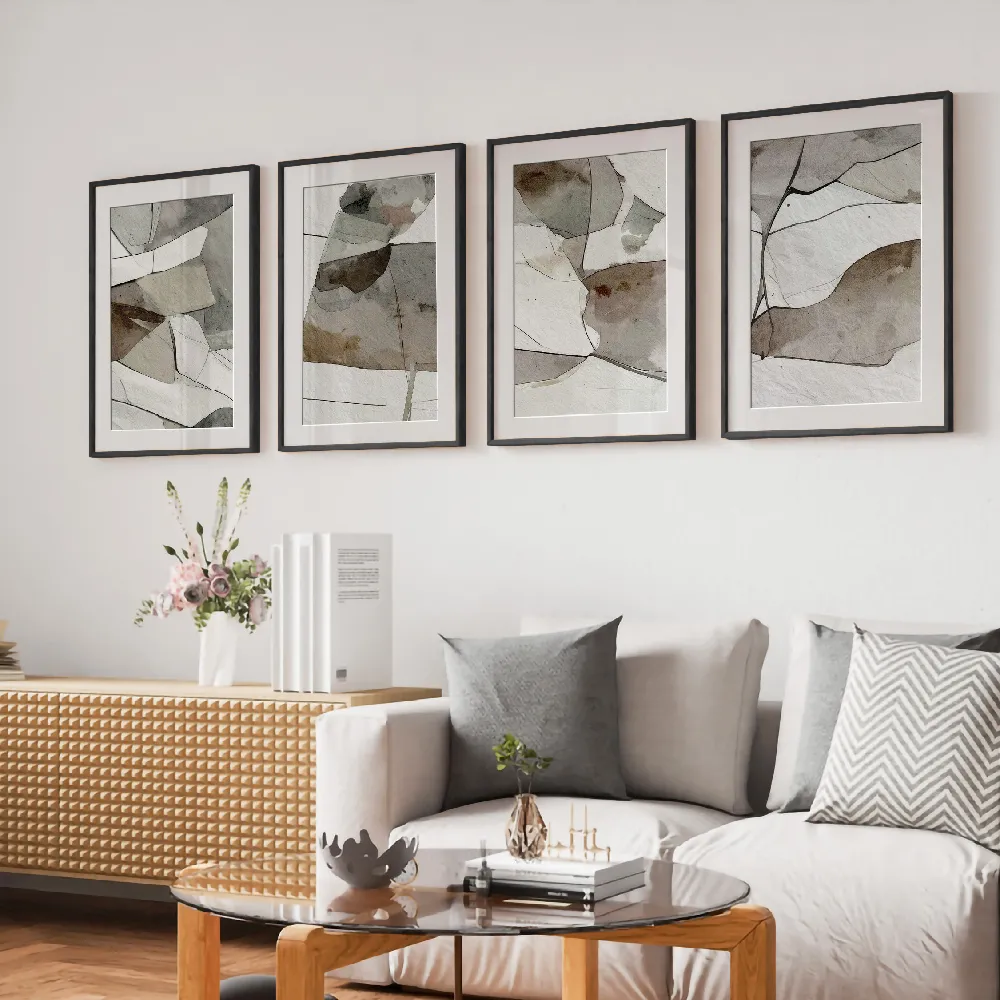 Set of wall art painting,Stoney Formation 