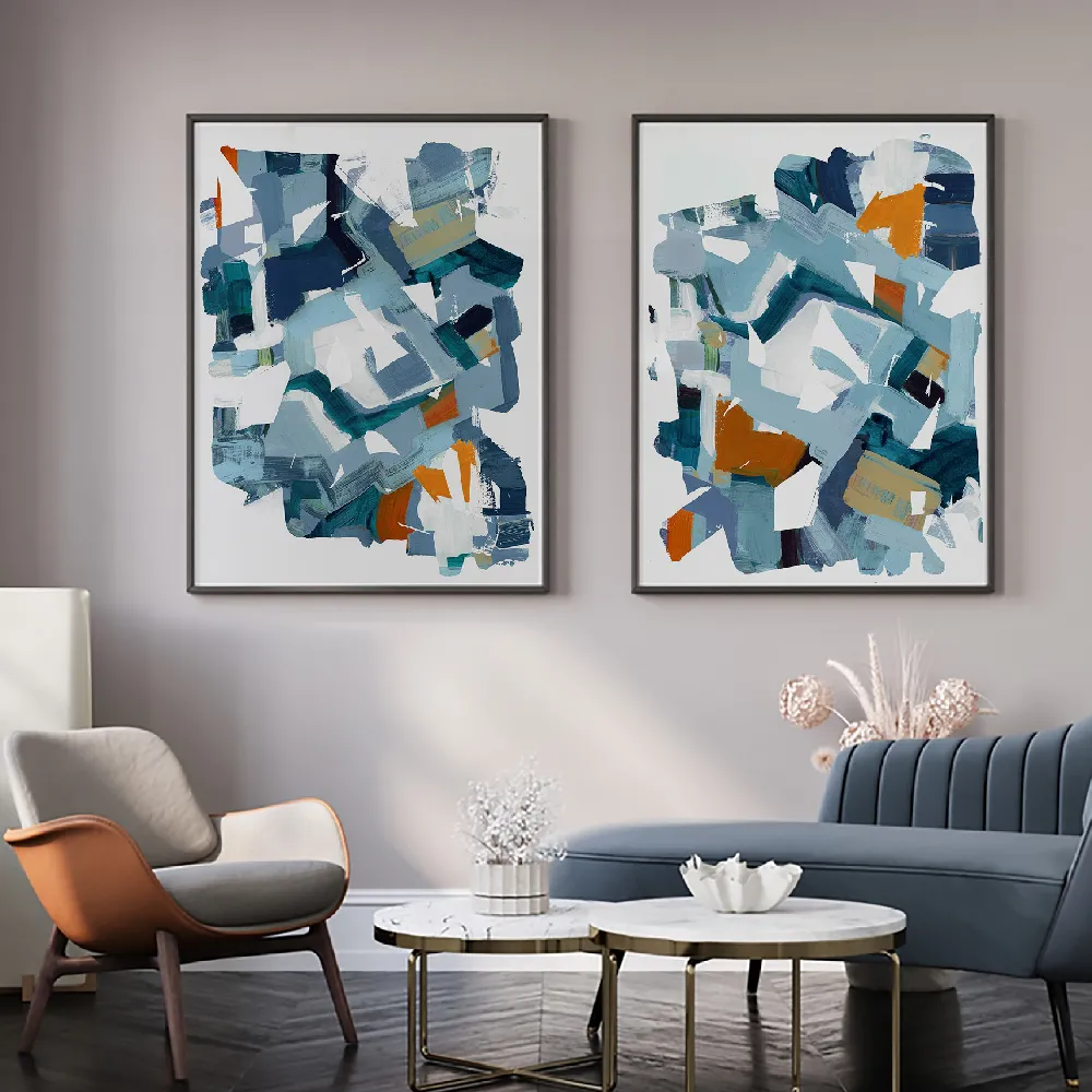 Set of wall art painting,Milano