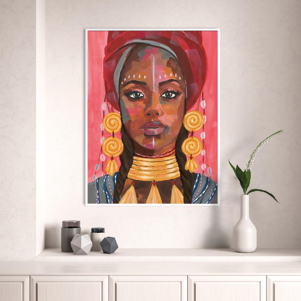 Set of wall art paintings full view