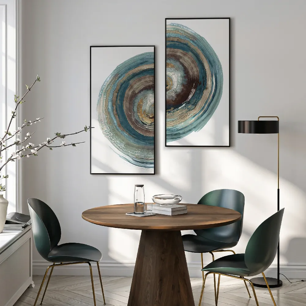 Set of wall art painting,Into the Dark 