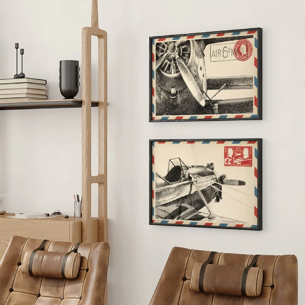 Set of wall art paintings full view