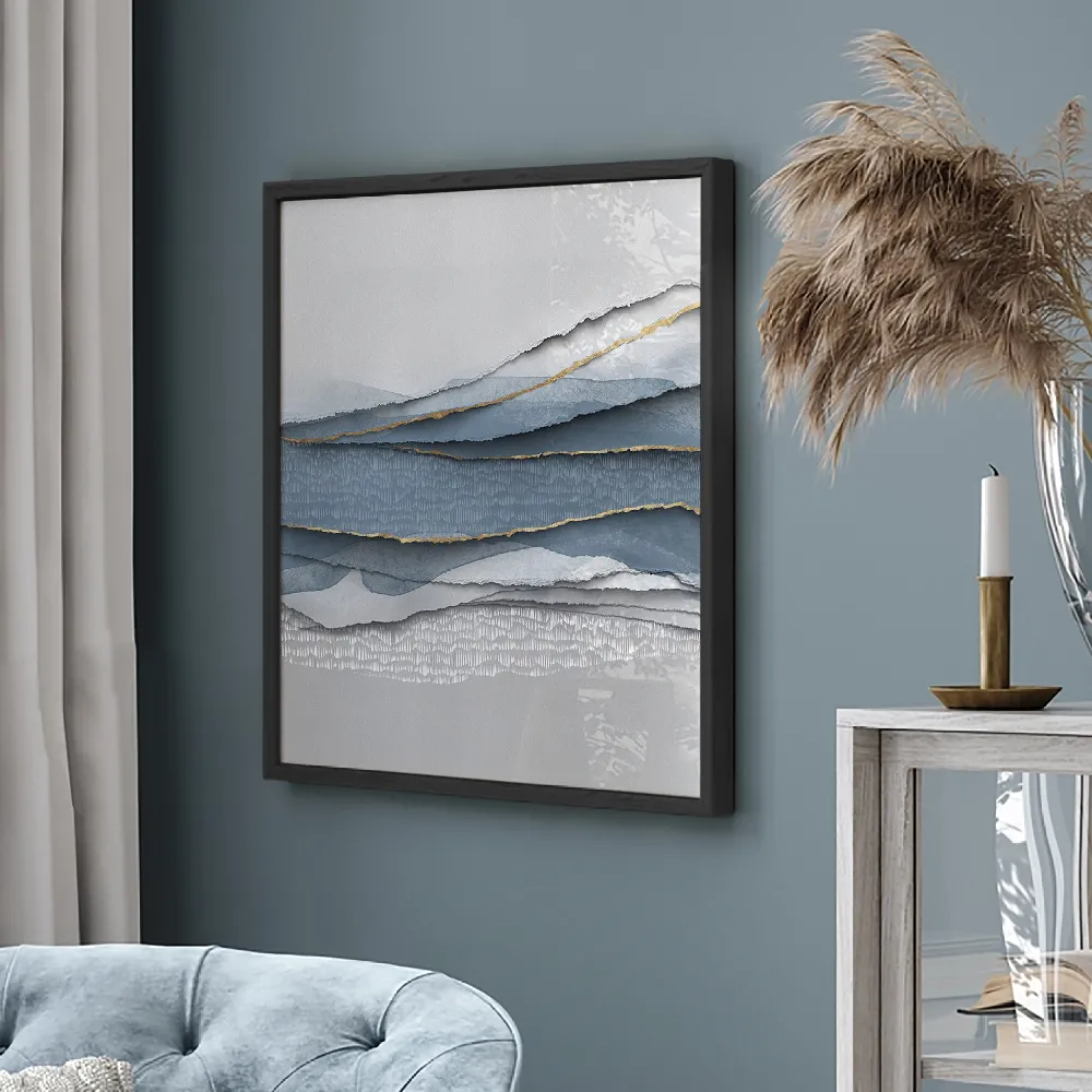 Set of wall art paintings full view