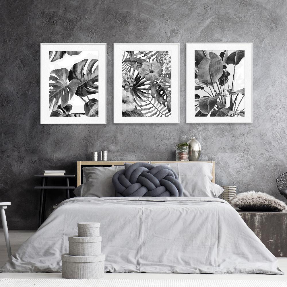 Set of wall art painting,Leaves 