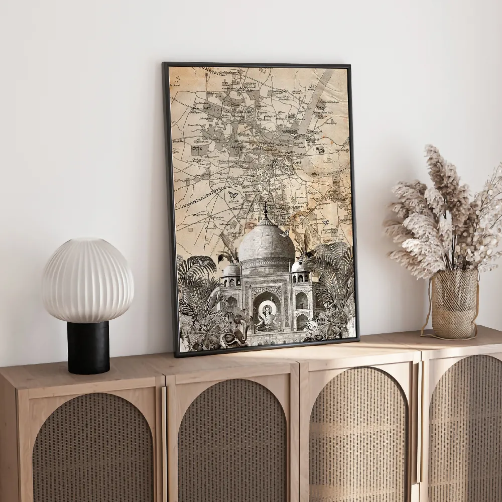 Set of wall art paintings full view