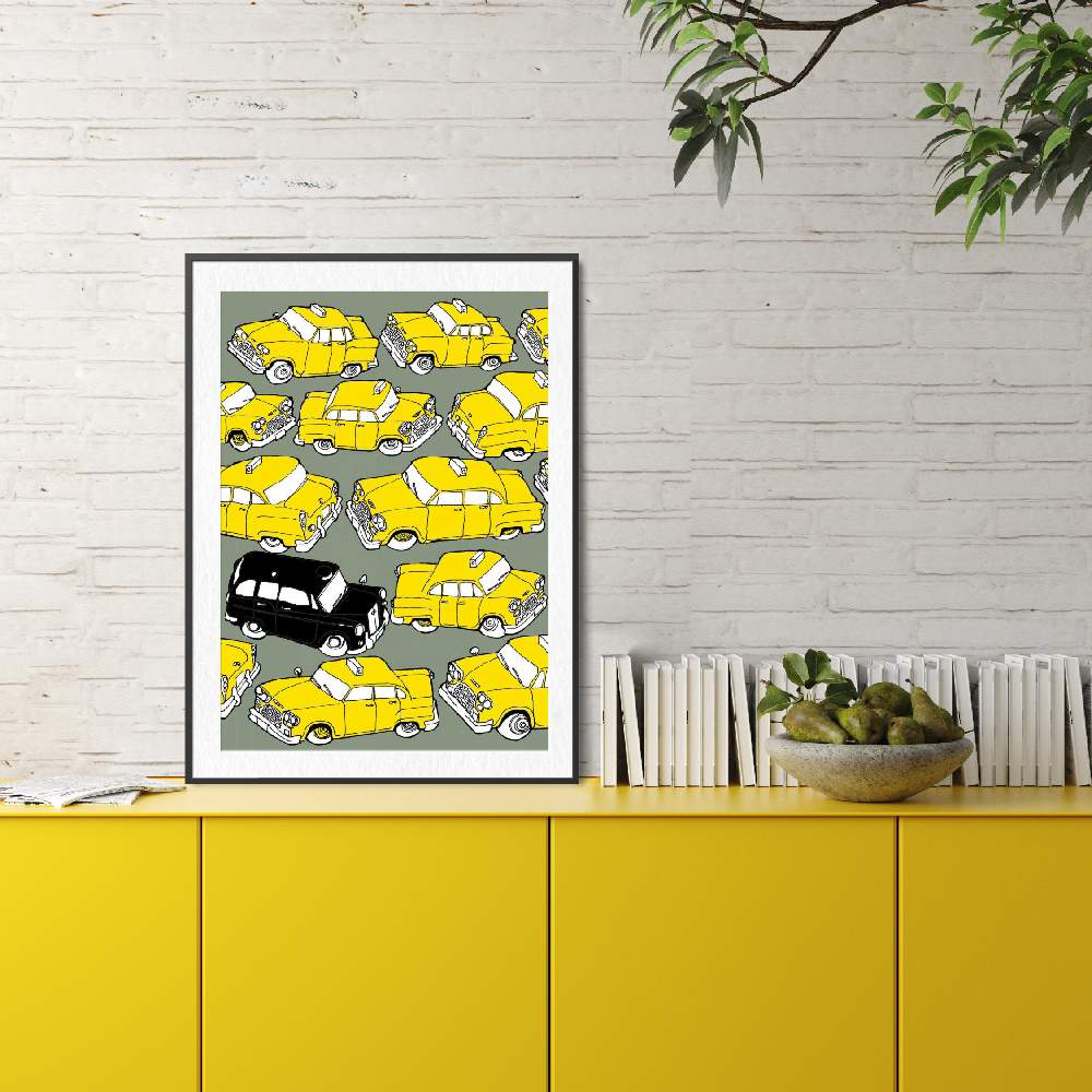 Set of wall art paintings full view