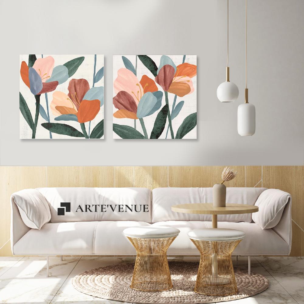 Set of wall art paintings full view