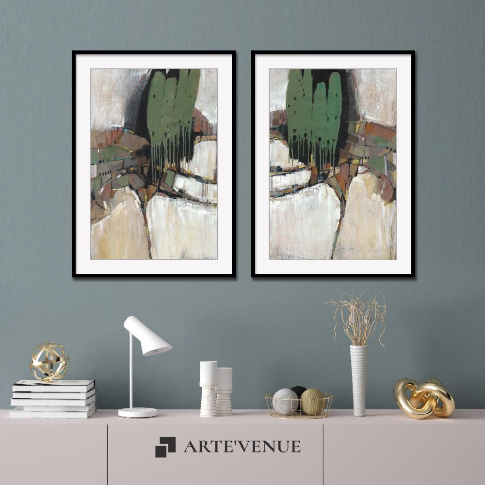 Set of wall art paintings full view