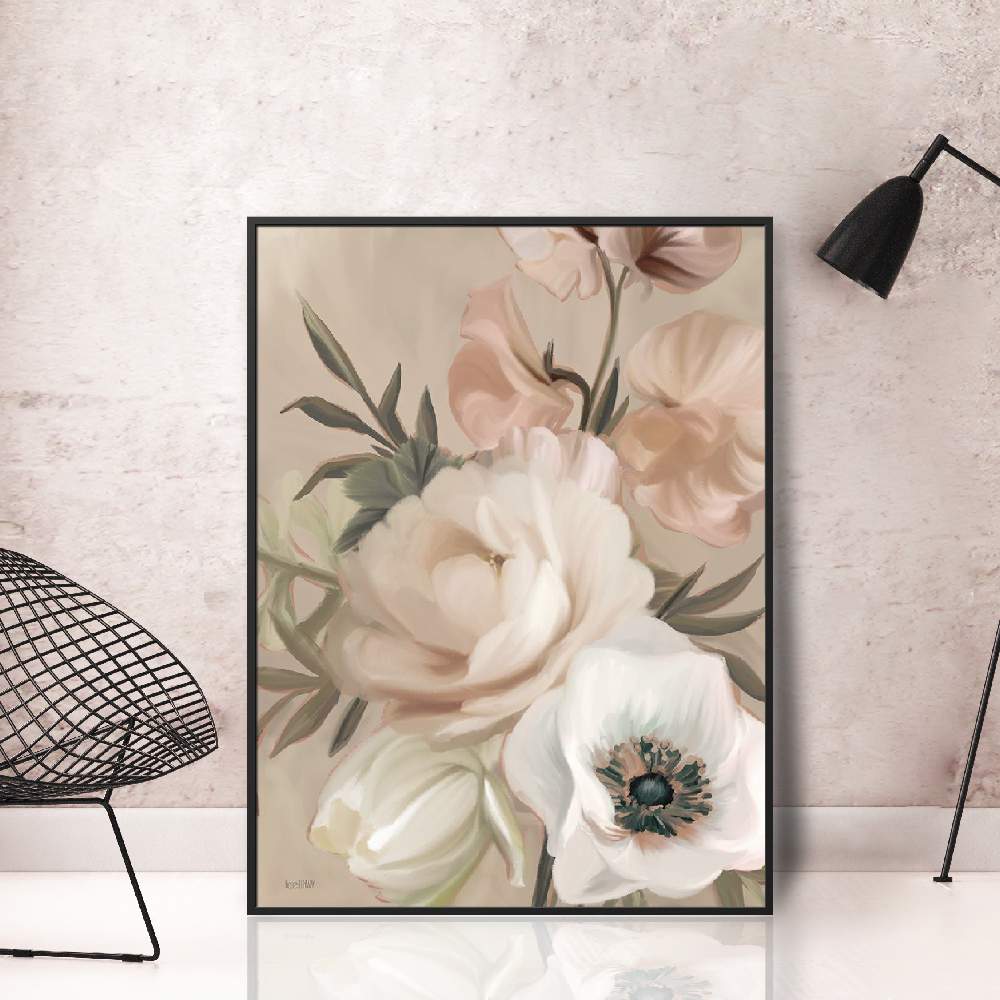 Set of wall art paintings full view