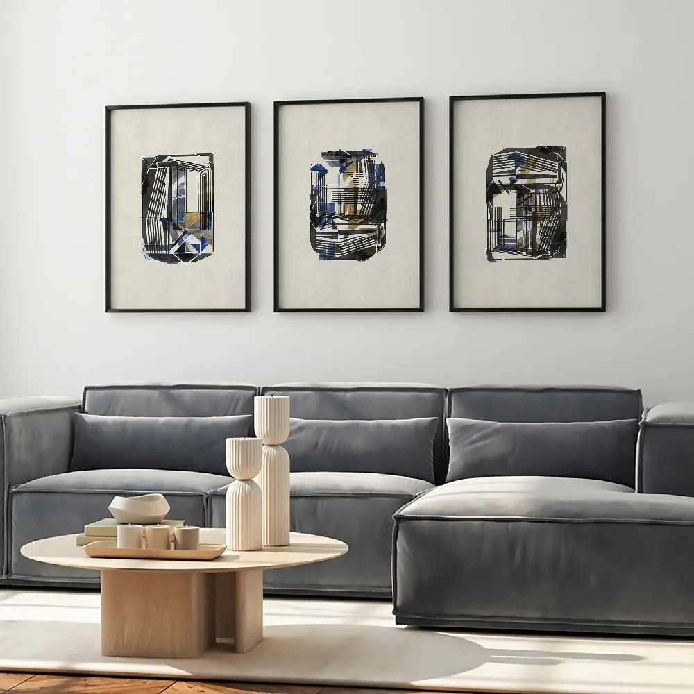 Set of wall art painting,Untamed Brilliance