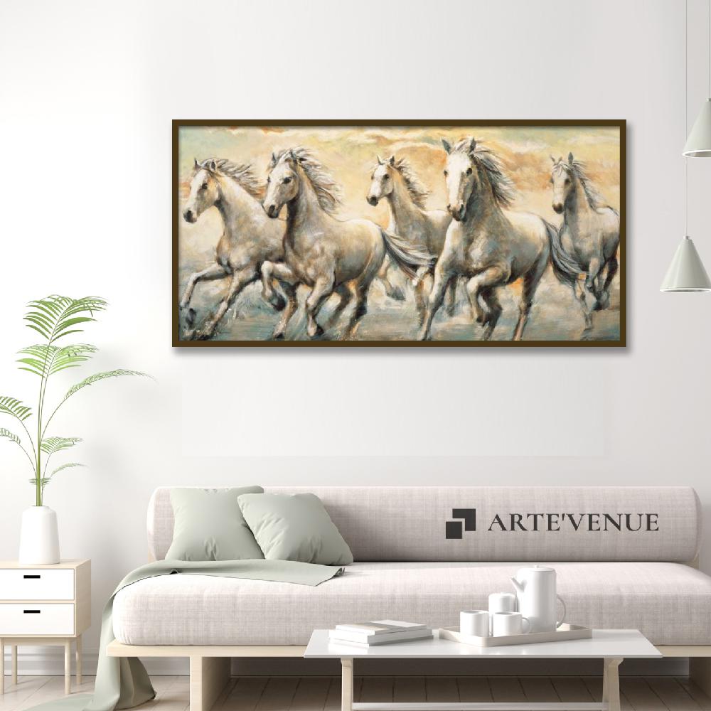 Set of wall art paintings full view