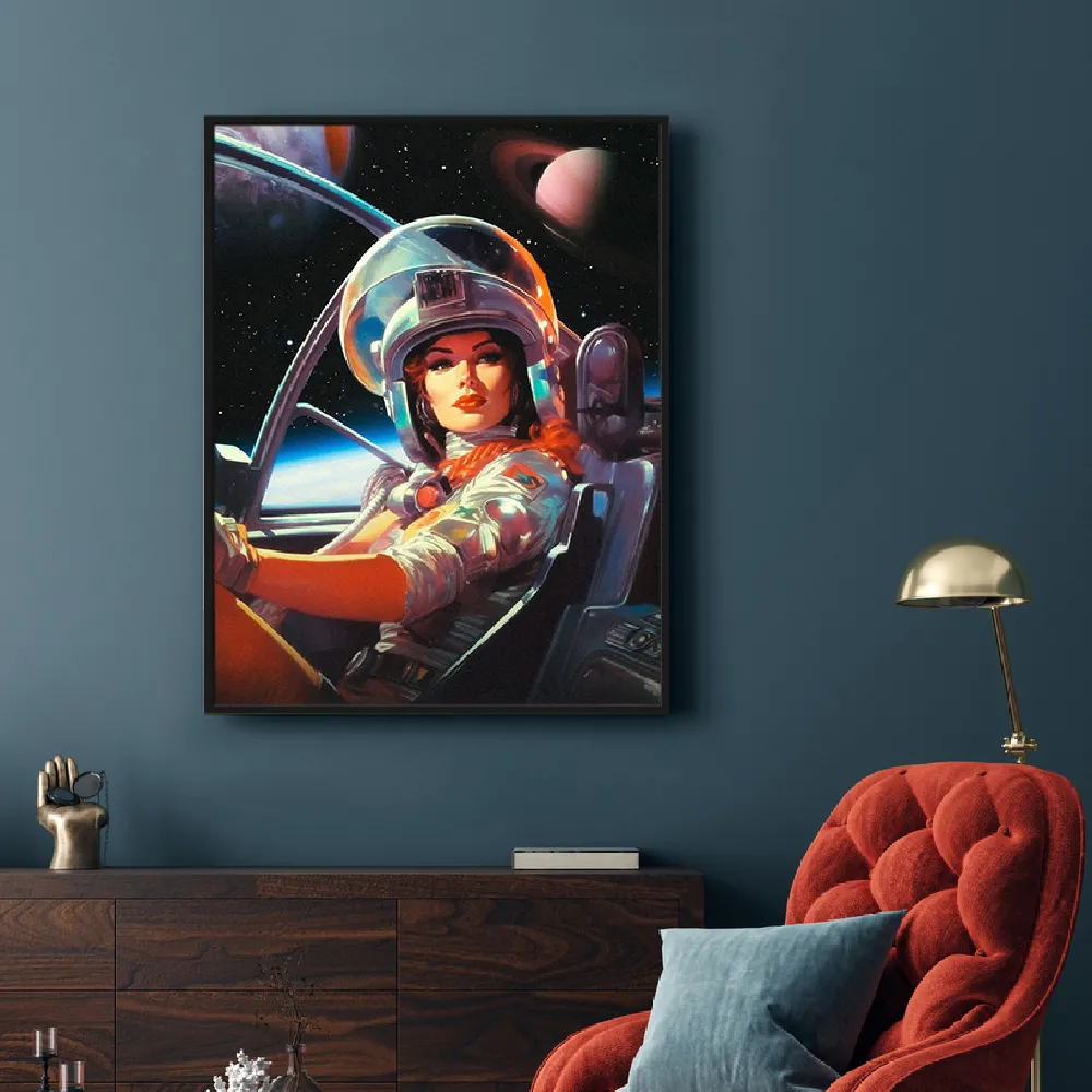 Set of wall art painting,Next Stop Mars