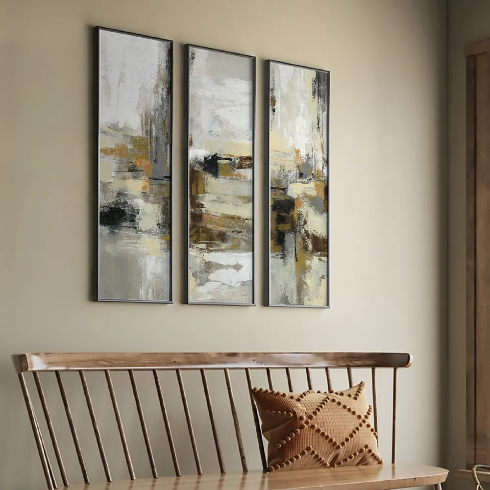 Set of wall art paintings full view