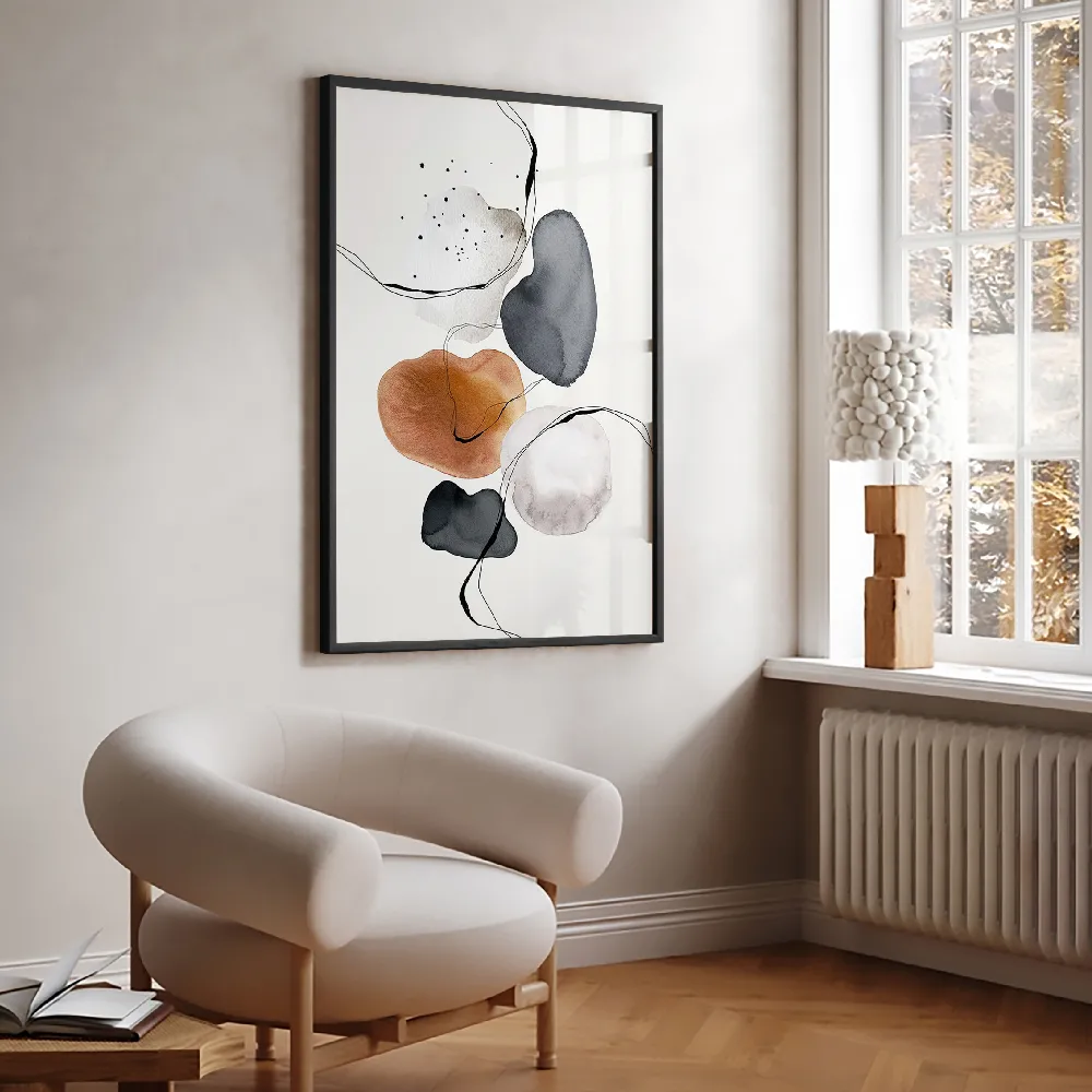 Set of wall art painting,Abstract World