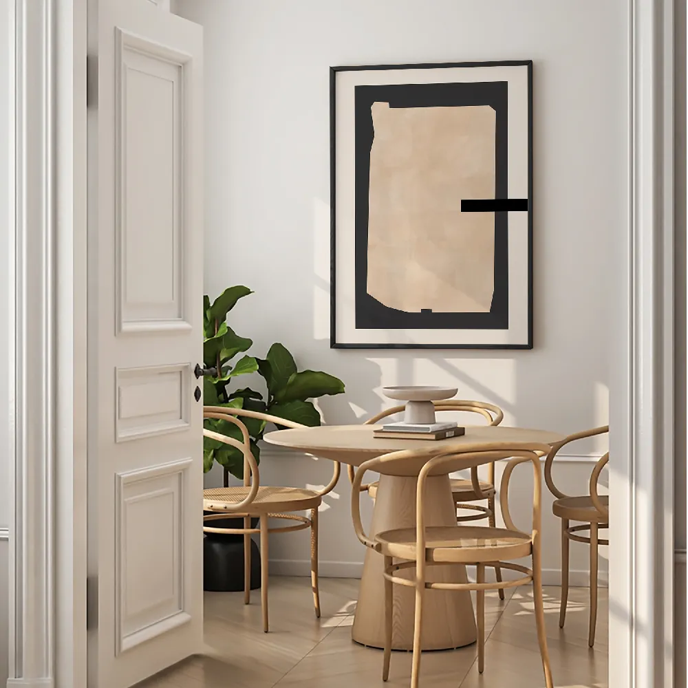 Set of wall art painting,Abstract Beige Painting