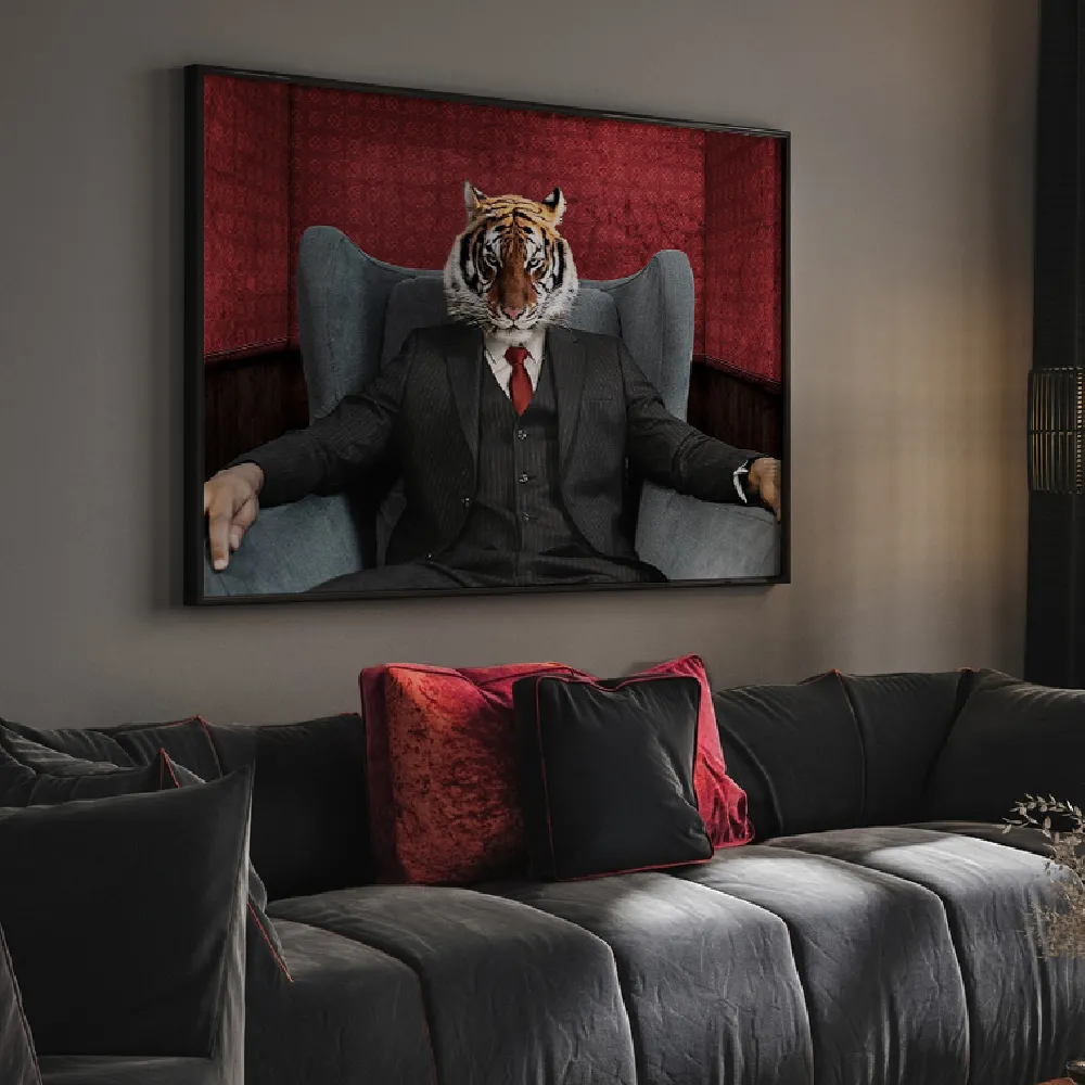 Set of wall art painting,El Tigre