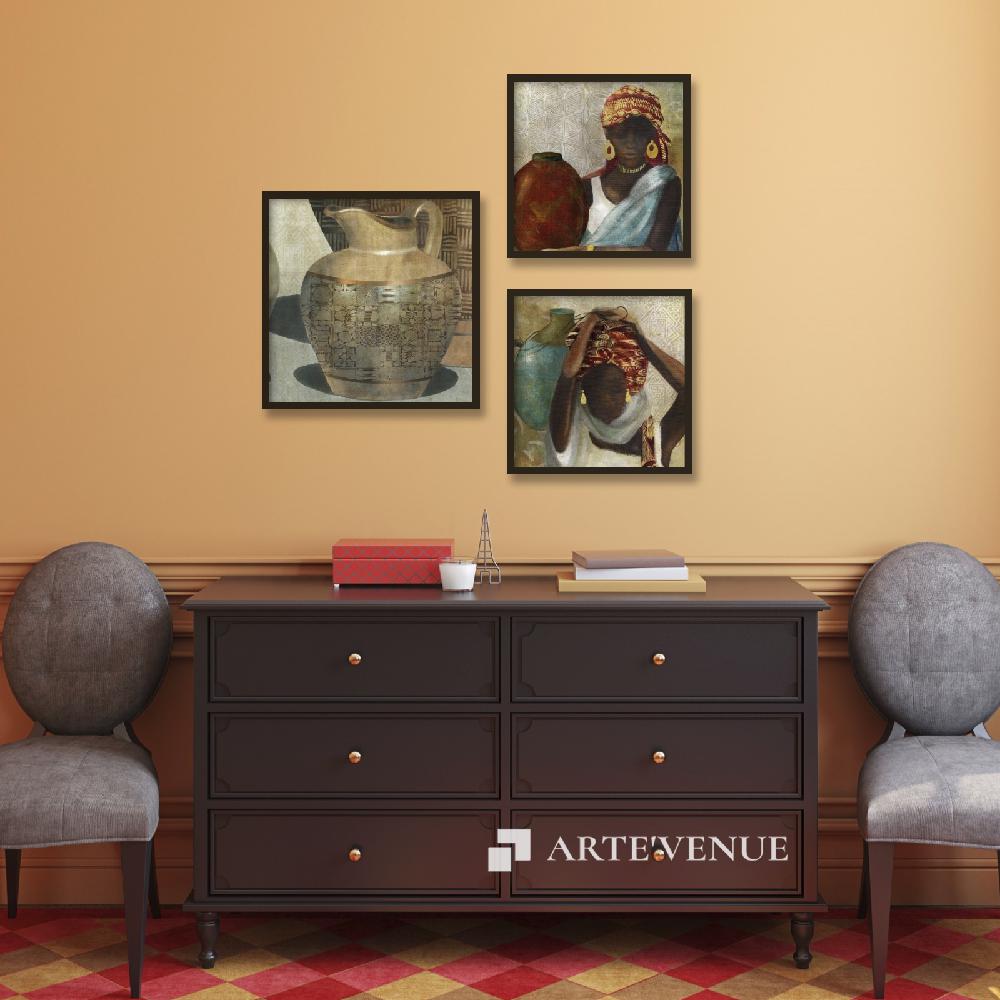 Set of wall art paintings full view