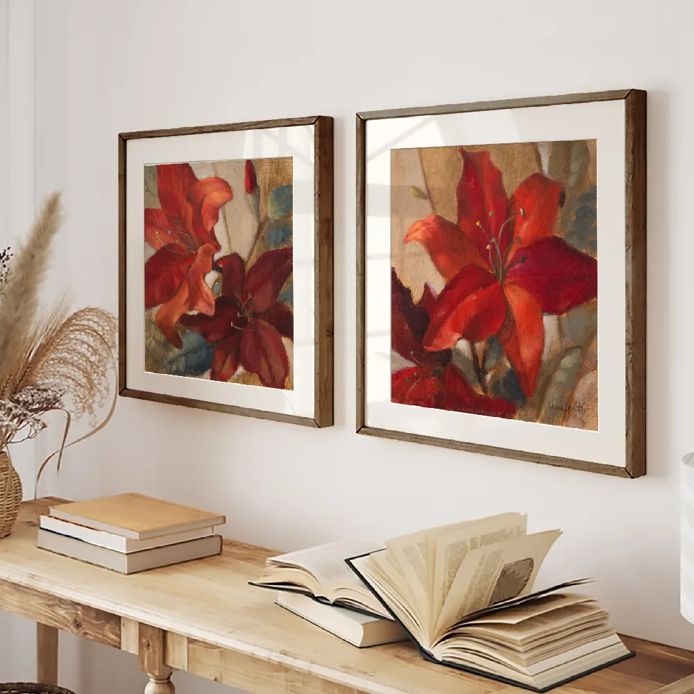 Set of wall art paintings full view