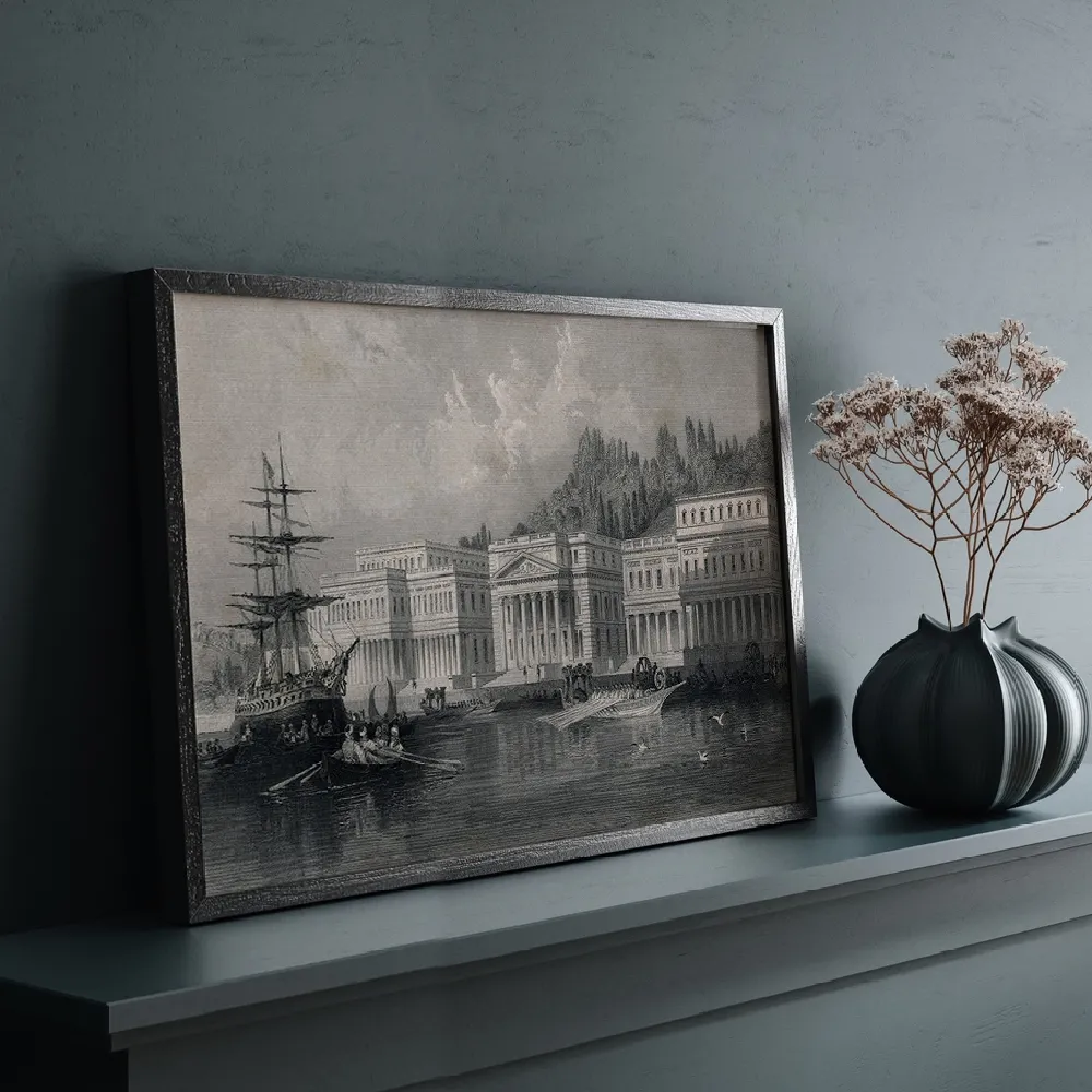 Set of wall art painting,Ancient View