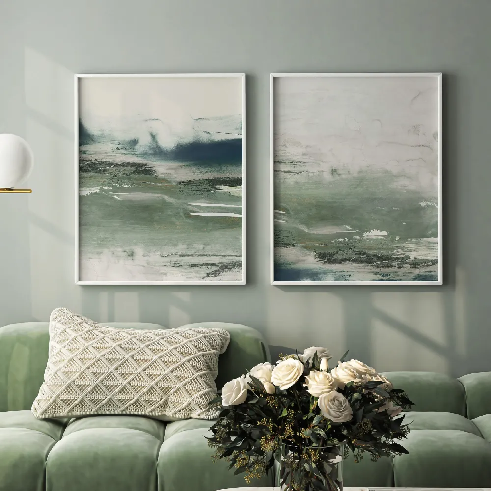 Set of wall art painting,Emerald Daze