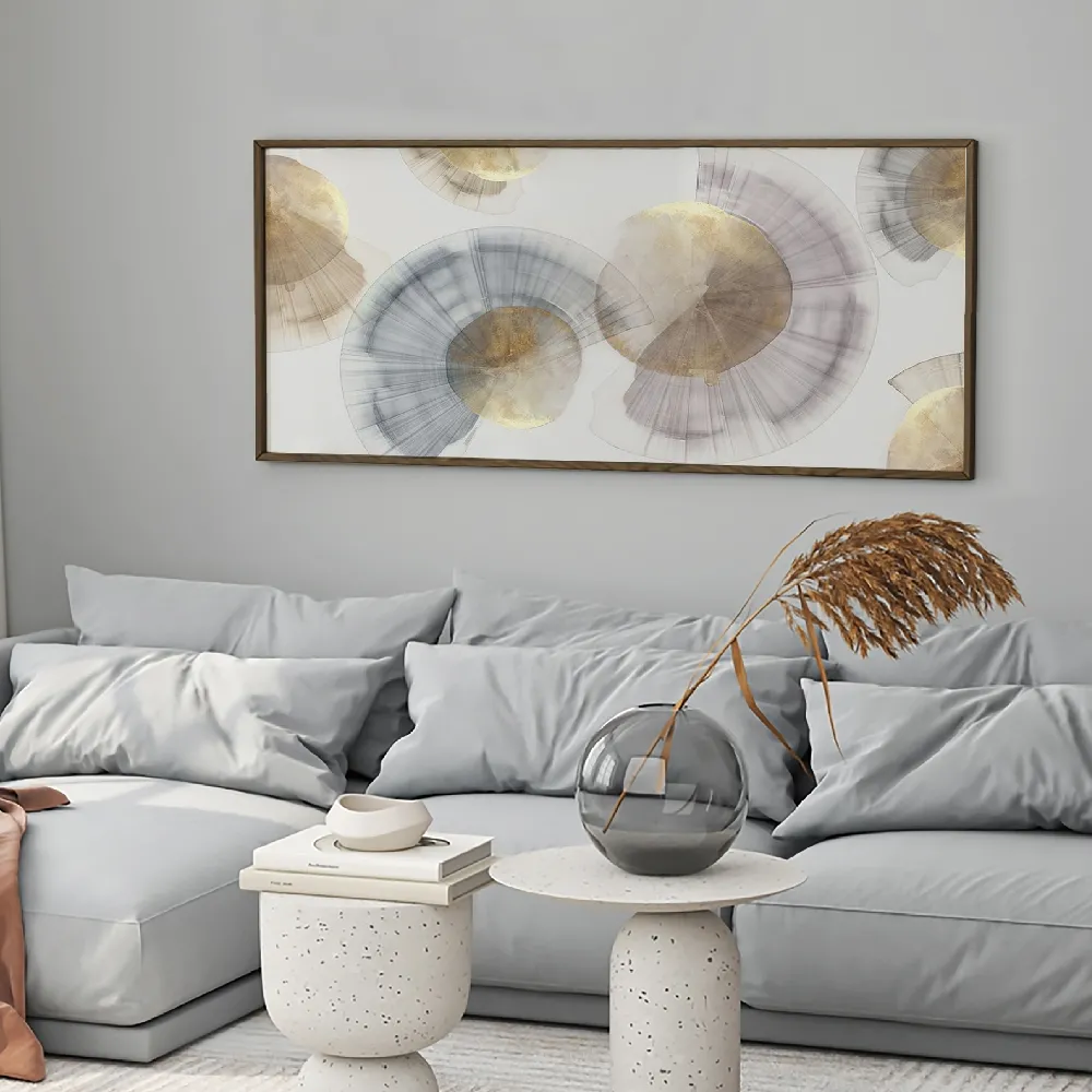 Set of wall art painting,Golden Aura