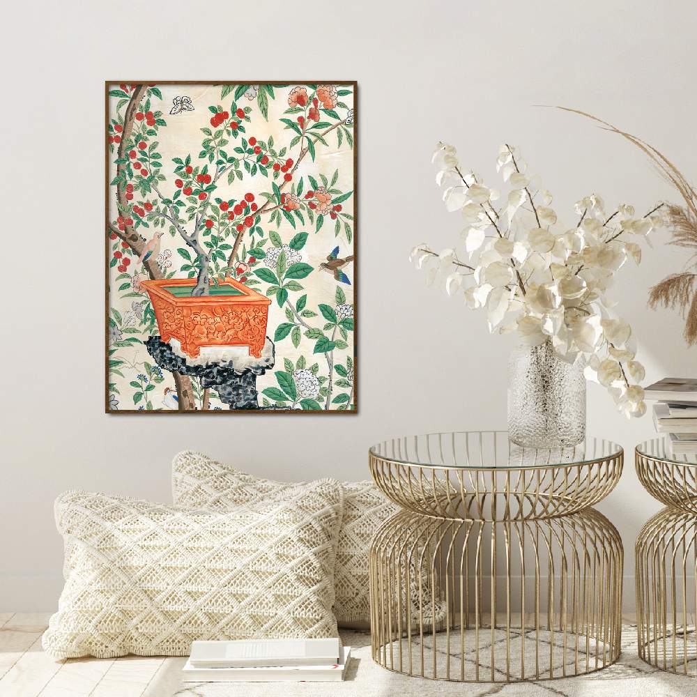 Set of wall art paintings full view