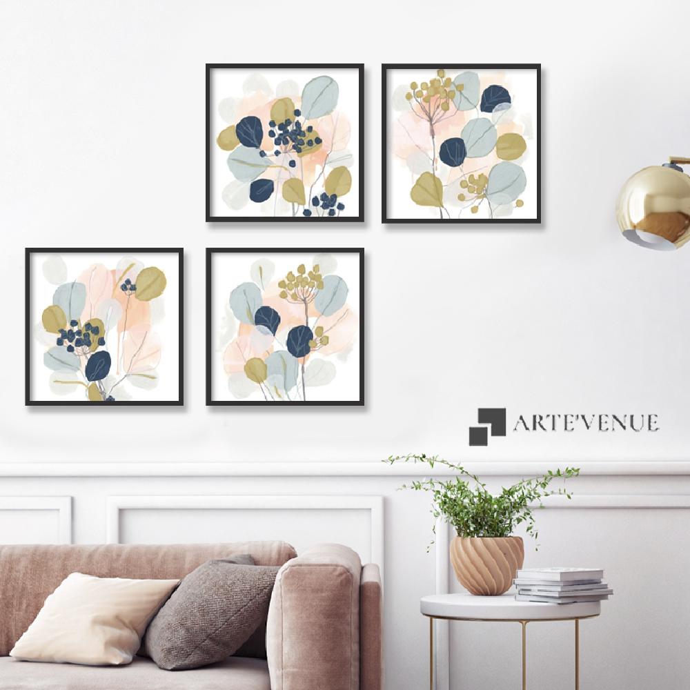 Set of wall art paintings full view