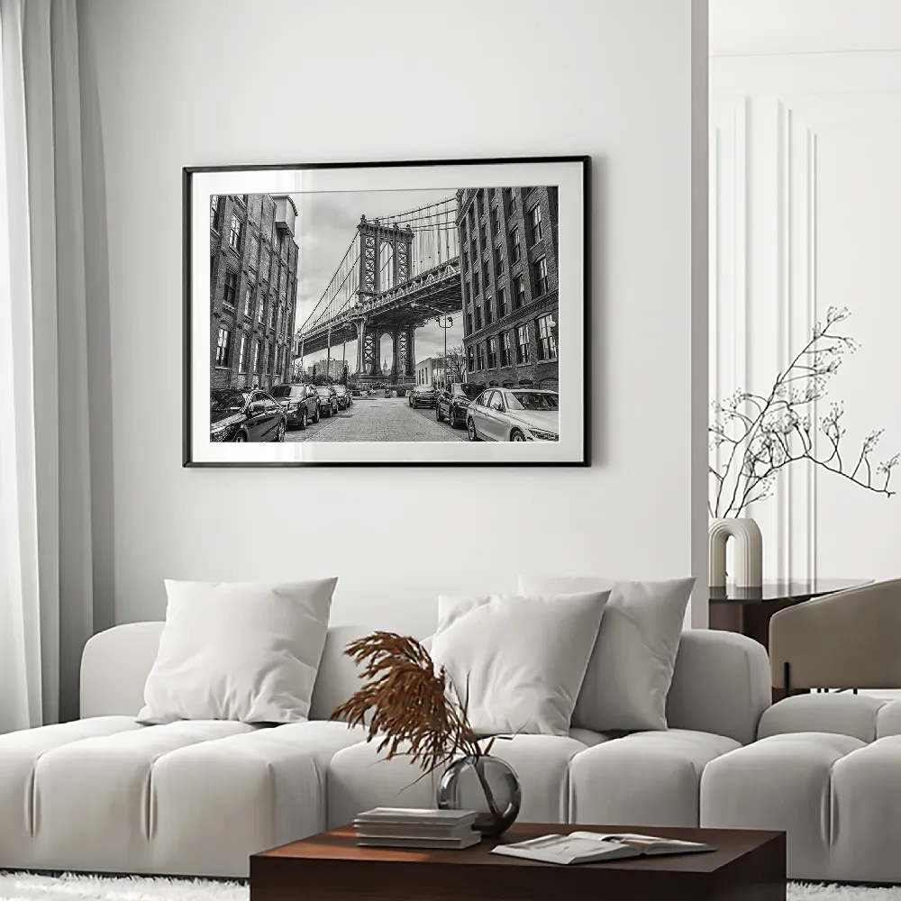 Set of wall art painting,Manhattan bridge