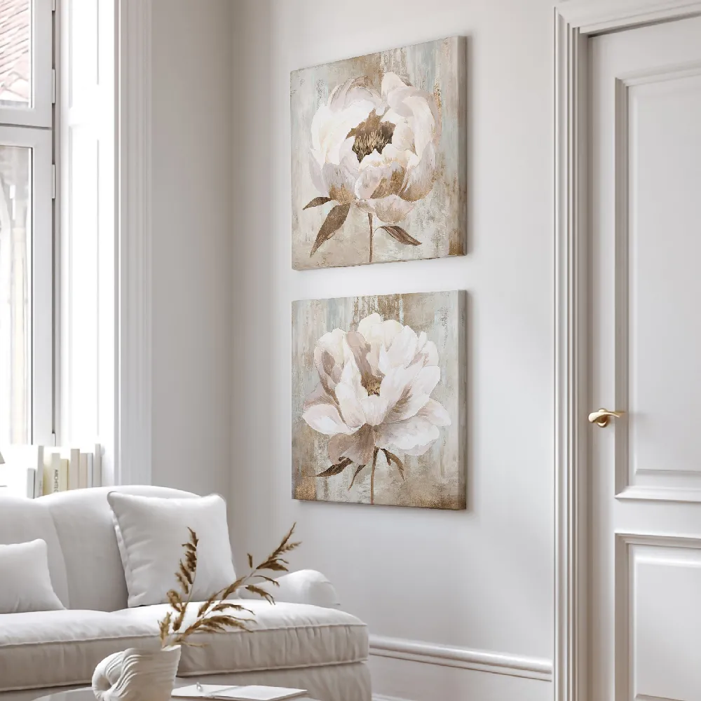 Set of wall art paintings full view