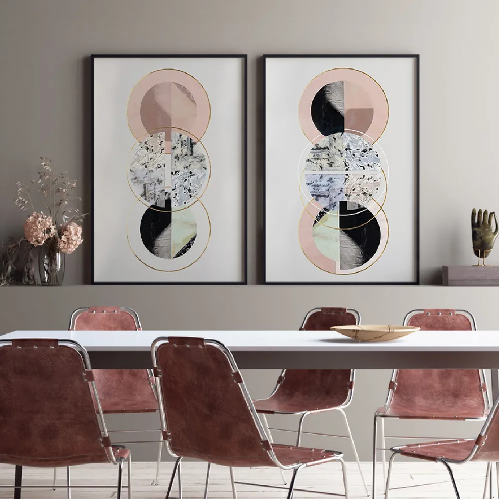 Set of wall art painting,Happy Outlook