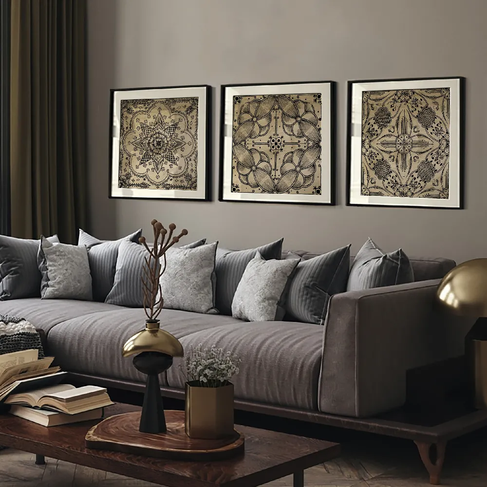 Set of wall art painting,Intricate Detail 