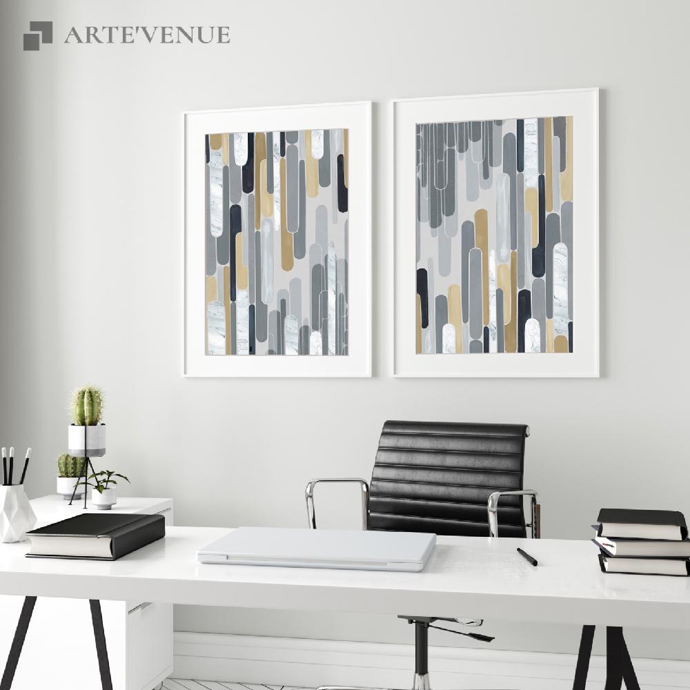 Set of wall art paintings full view