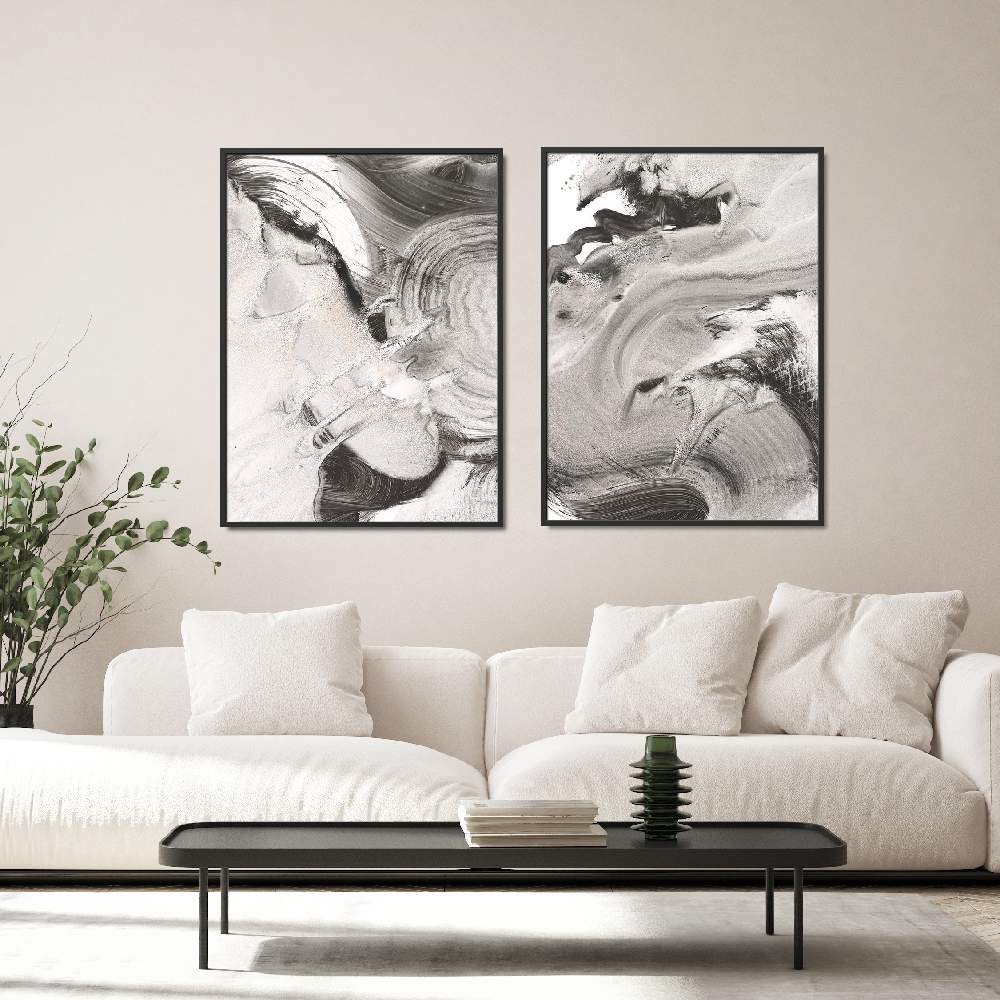 Set of wall art painting,Sand Storm