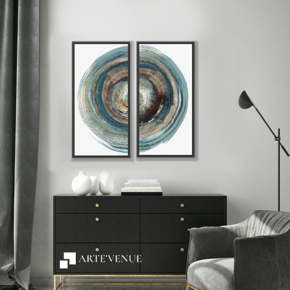 Set of wall art paintings full view