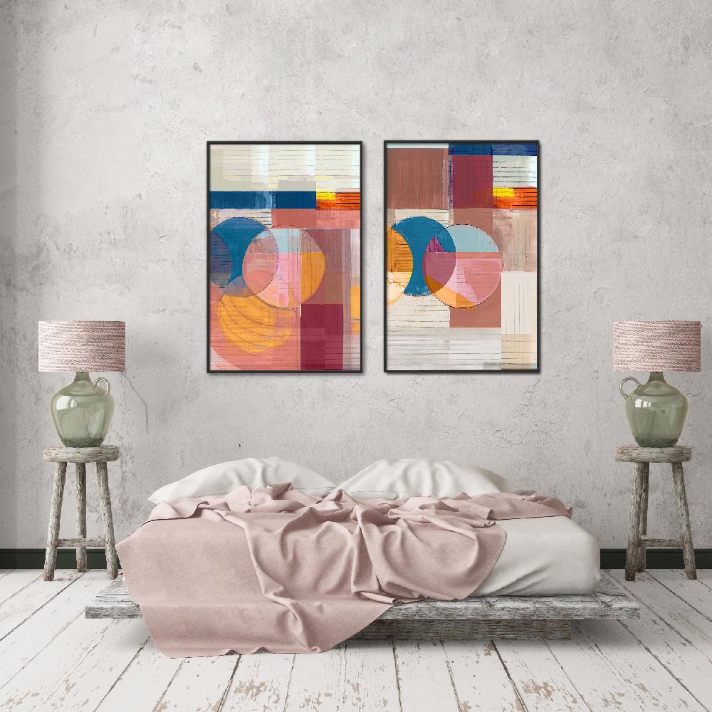 Set of wall art painting,Candy Love 