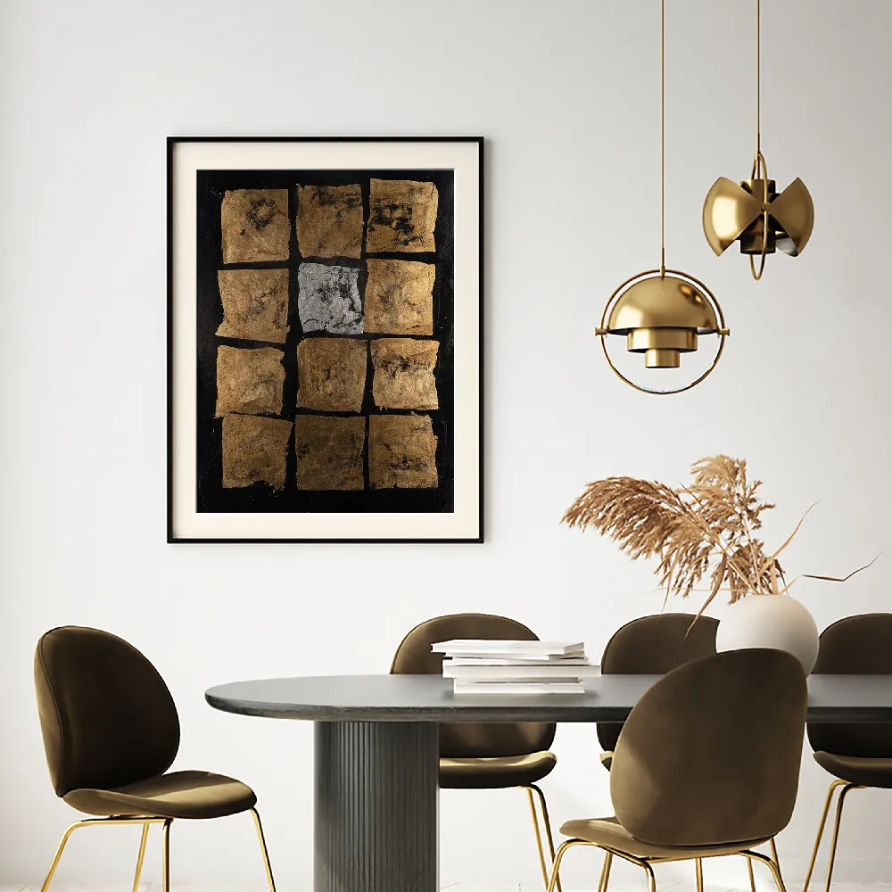 Set of wall art painting,Reflective Balance