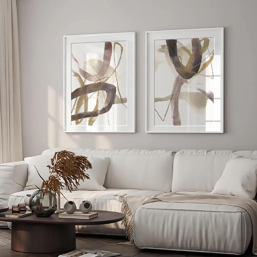 Set of wall art painting,A Hint of Plum