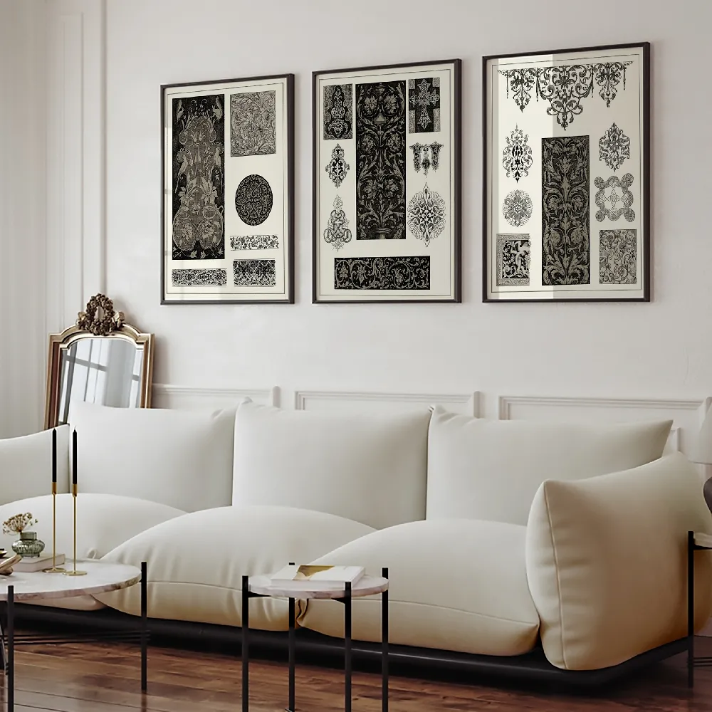 Set of wall art painting,Baroque 